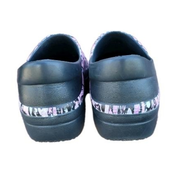 CROCS Neria Pro II Clogs Pink Paisley Flower Floral Black Dual Work Uniform 8 - Picture 2 of 8